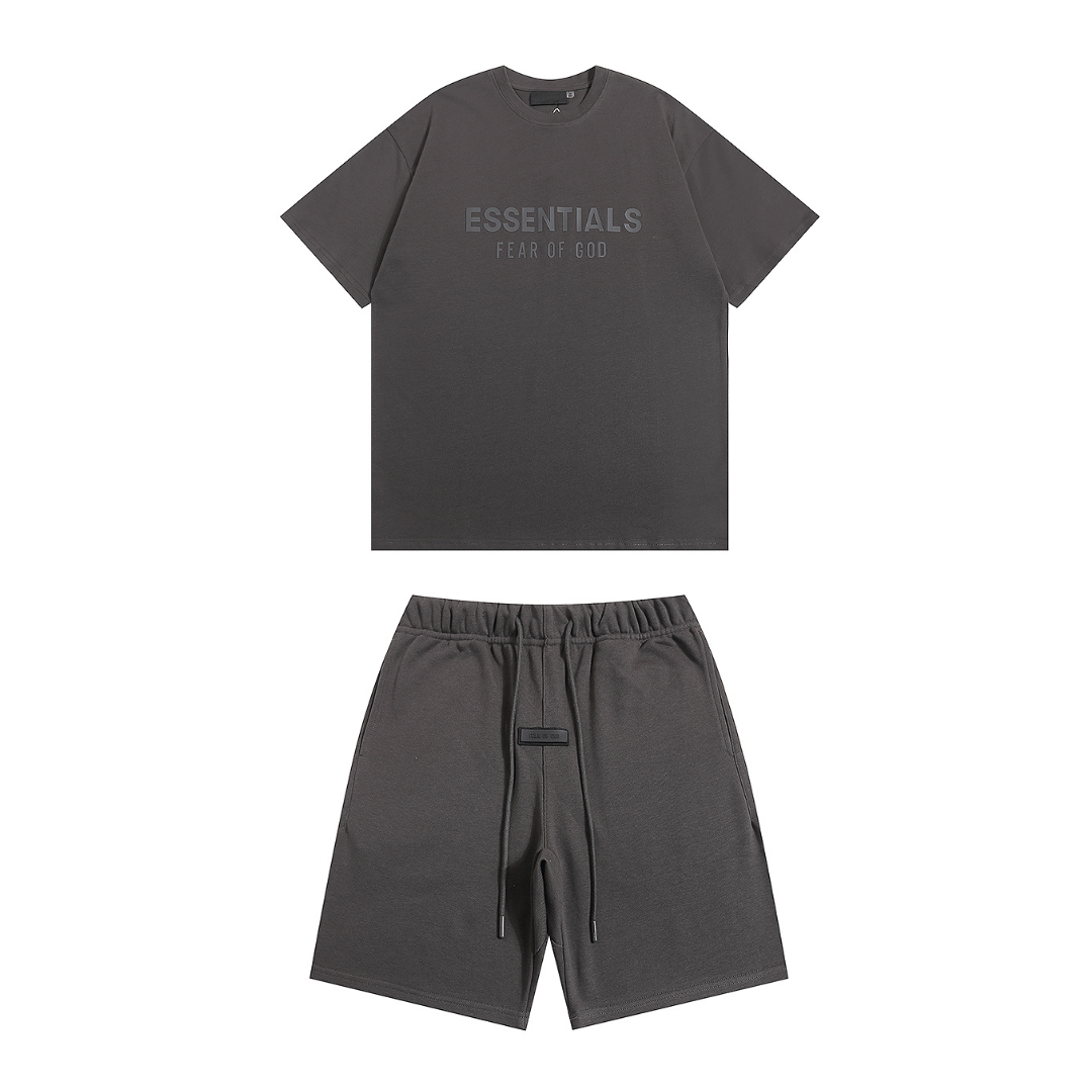 Essentials Short Set Camiseta Gris