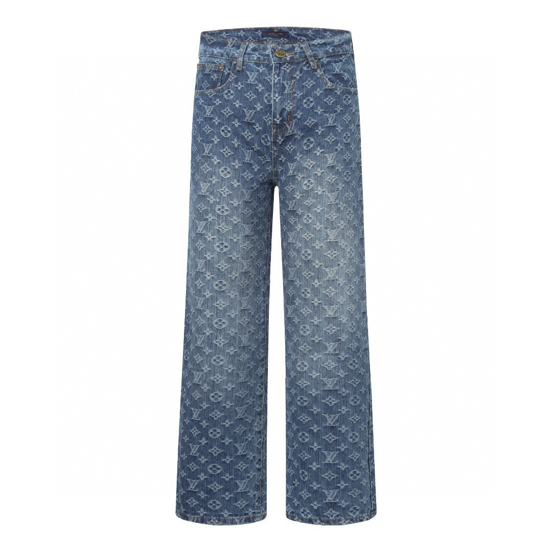 Monogram Jeans Azul Blanco Monograma