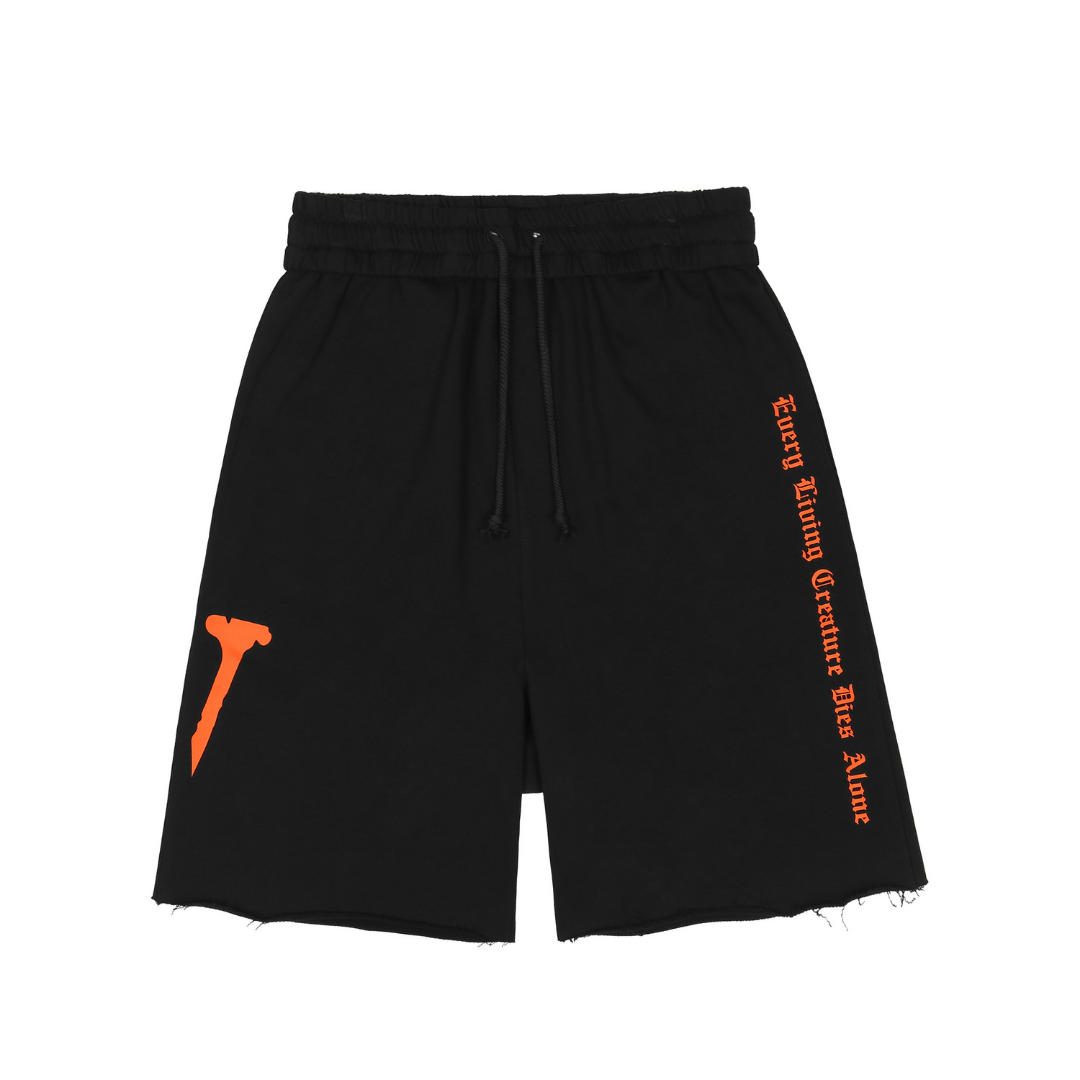 Pantalon Vlone Negro/Naranja