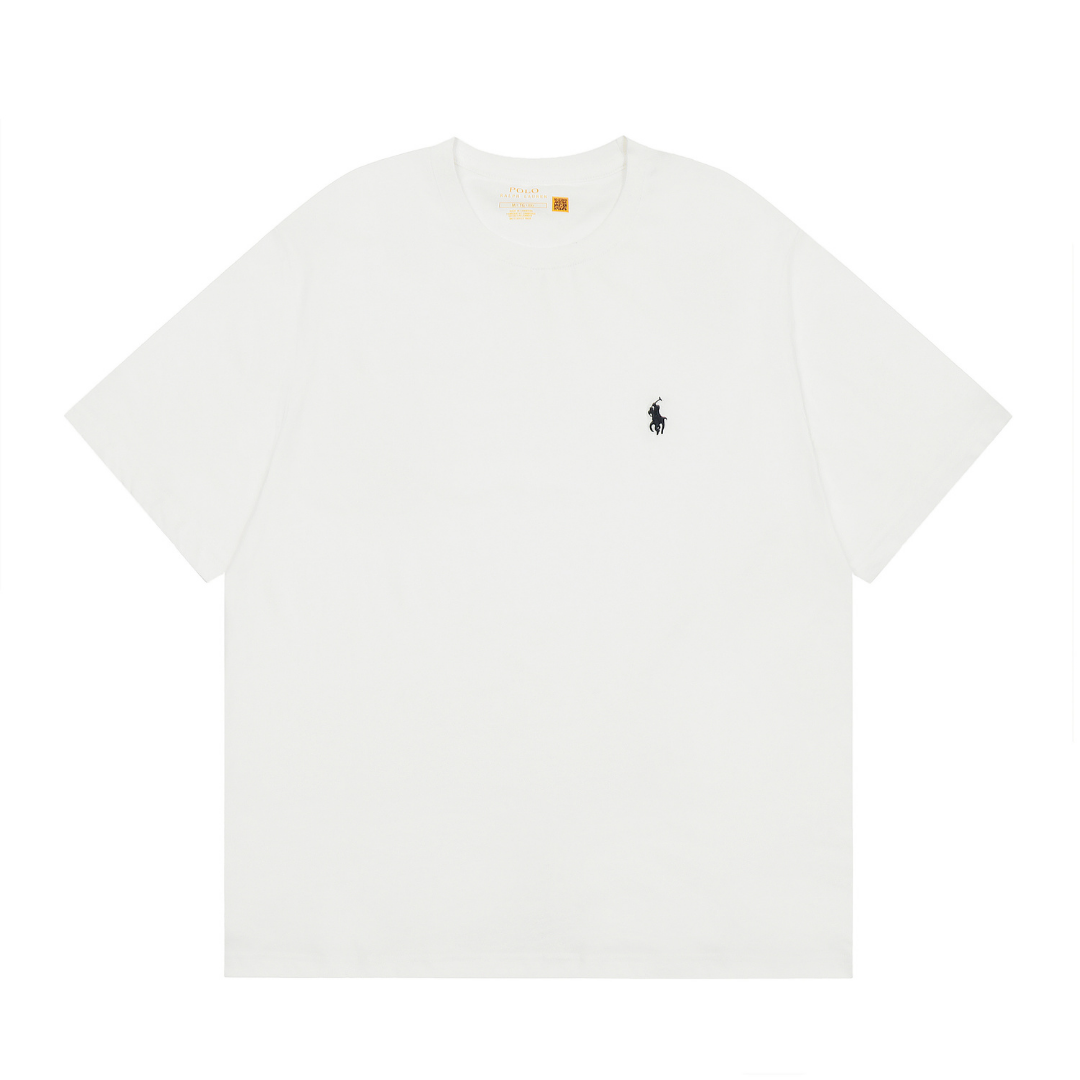 Camiseta Polo Ralph Lauren Blanco Blanco Sello Negro