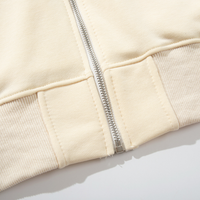 Buzo Stone Island Liso Beige Logo Negro