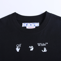 Off-White Off-W Monogram T-shirt - Negro Cuerdas Rojas