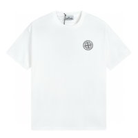 Camiseta Stone Island Negro Blanco Piedra Rojo