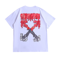 Off-White Off-W Monogram T-shirt - Negro Cuerdas Rojas