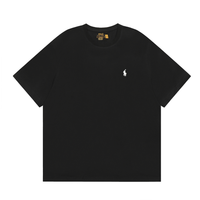 Camiseta Polo Ralph Lauren Negro/Blanco Negro Logo Blanco