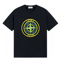 Camiseta Stone Island Negro Negro Estrella Verde