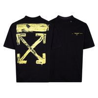 Off-White Off-W Monogram T-shirt - Negro Marron Logo Amarillo