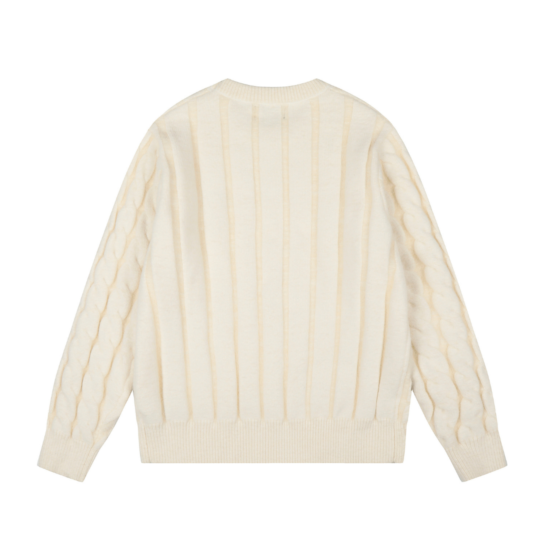 Camiseta Polo Ralph Lauren Beige Cable Blanco 2