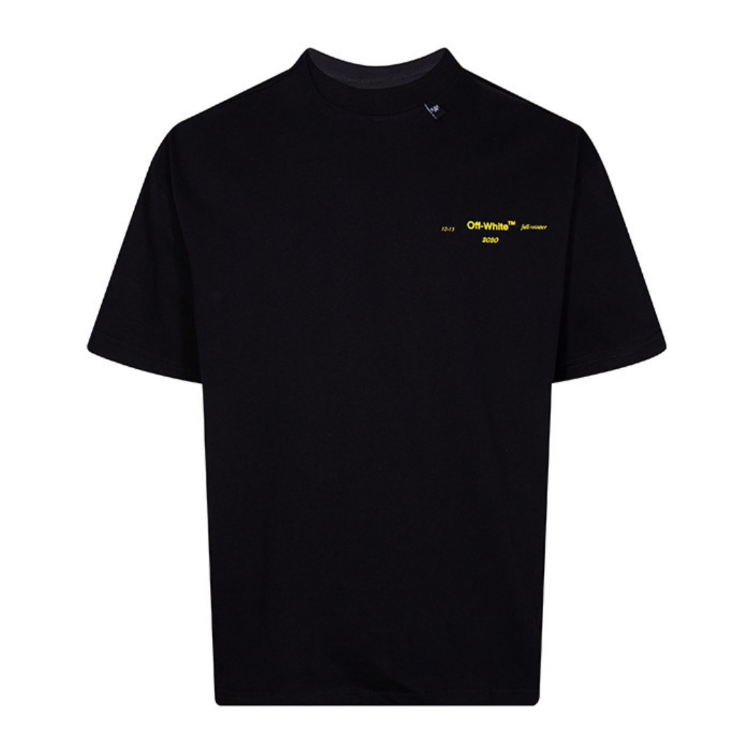 Off-White Off-W Monogram T-shirt - Blanco Rojo Distorsionado