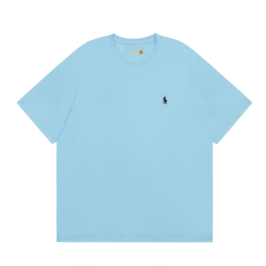 Camiseta Polo Ralph Lauren Azul Cielo Logo Negro