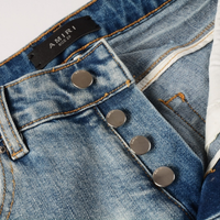 Amr White Patch Jeans Blanco 2