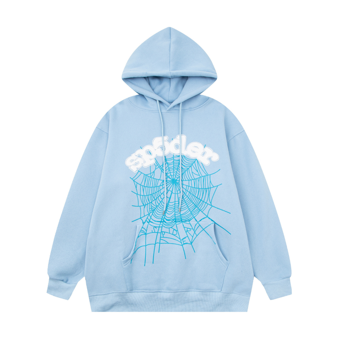 Buzo Sp5der Azul Azul Web