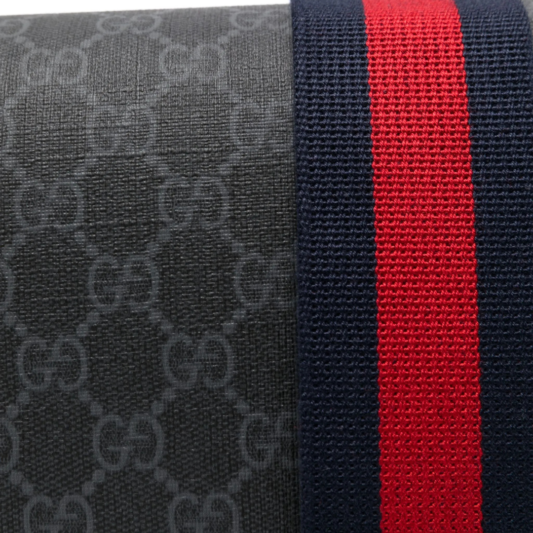 Messenger Bag Monograma Negro Rojo 2