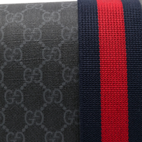 Messenger Bag Monograma Negro Rojo 2