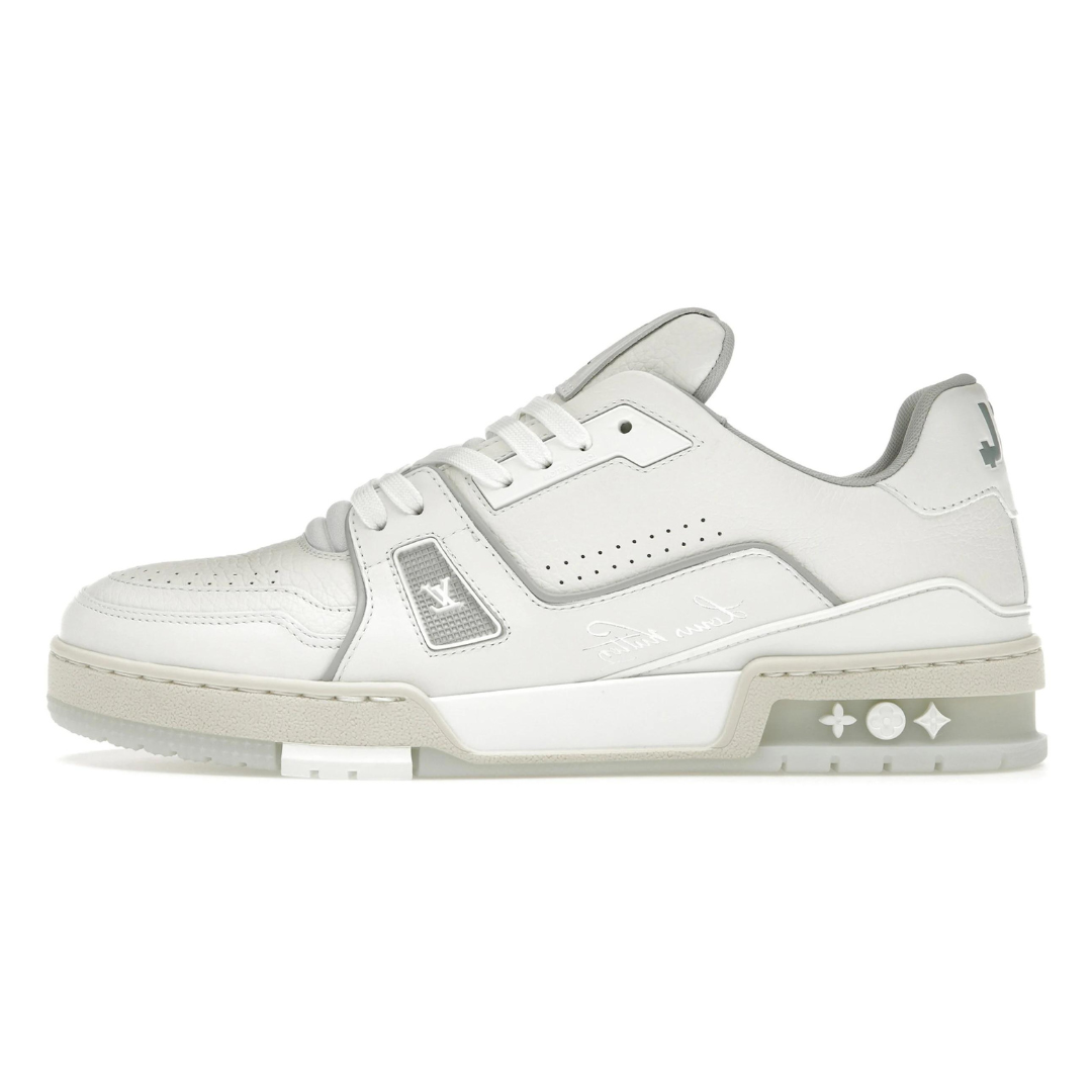 Monogram White Trainer Lavado Claro Roturas