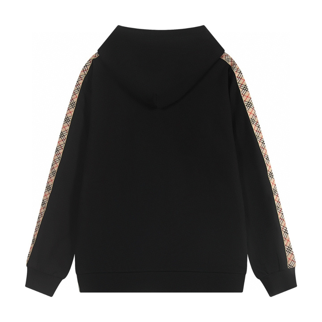 Monogram Zip Hoodie Estrellas Negro Blanco