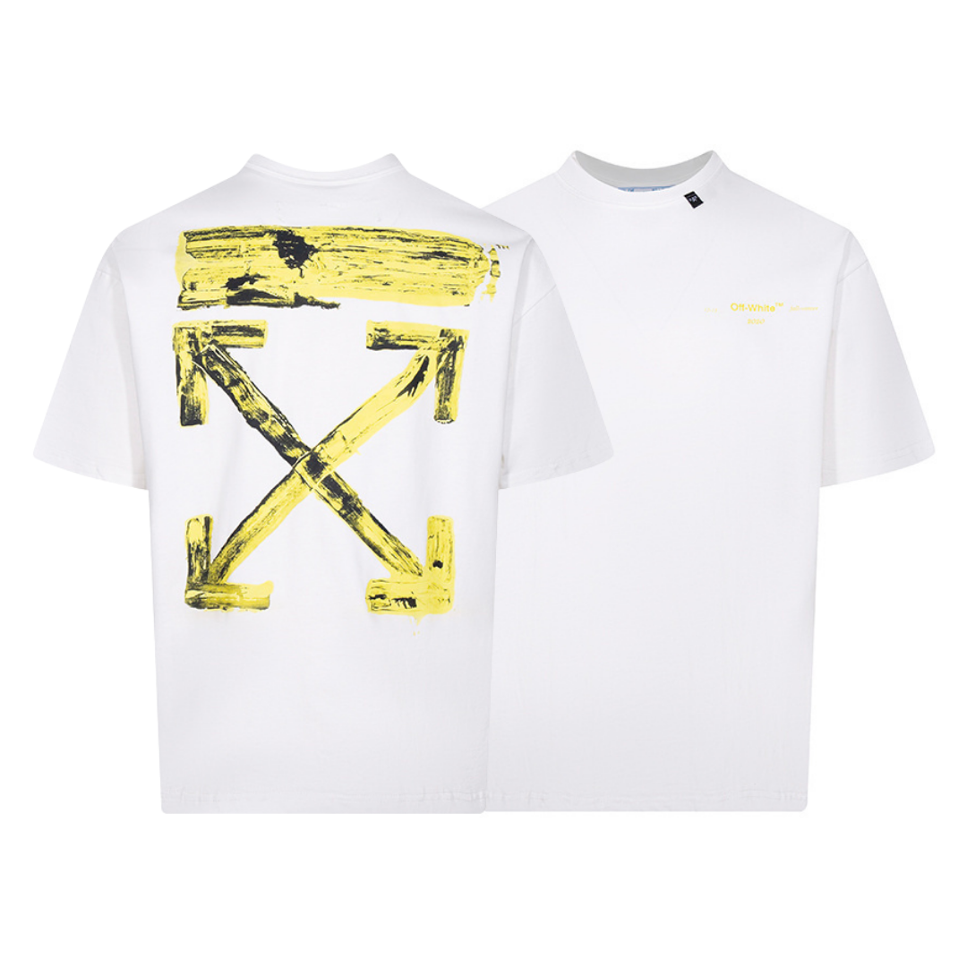 Off-White Off-W Monogram T-shirt - Negro Marron Logo Amarillo