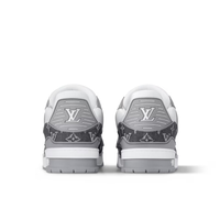 Monogram White Grey Trainer