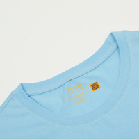 Camiseta Polo Ralph Lauren Azul Cielo Logo Negro