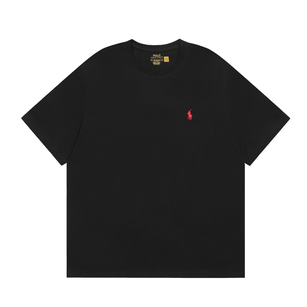 Camiseta Polo Ralph Lauren Negro/Rojo Negro Punto Rojo