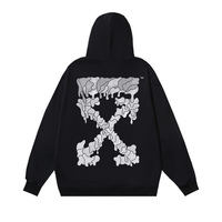 Off-White Off-W Monogram Hoodie Negro Blanco