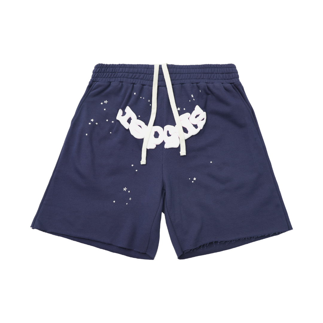 Pantalon Sp5der Azul Blanco Logo