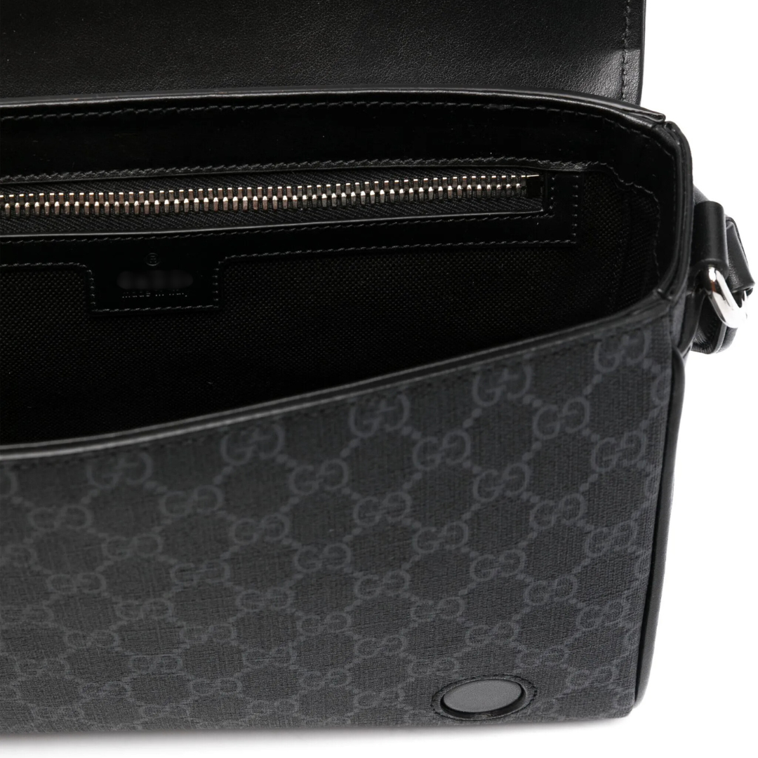 Messenger Bag Monograma Negro Rojo 2