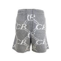 CB Monogram Shorts Azul Monograma Blanco