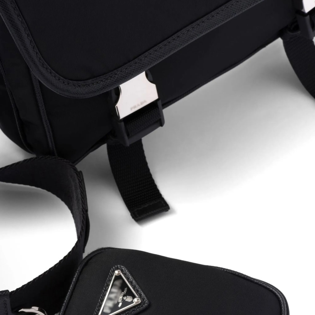 Messenger Trio Bag Blanco Triangulo