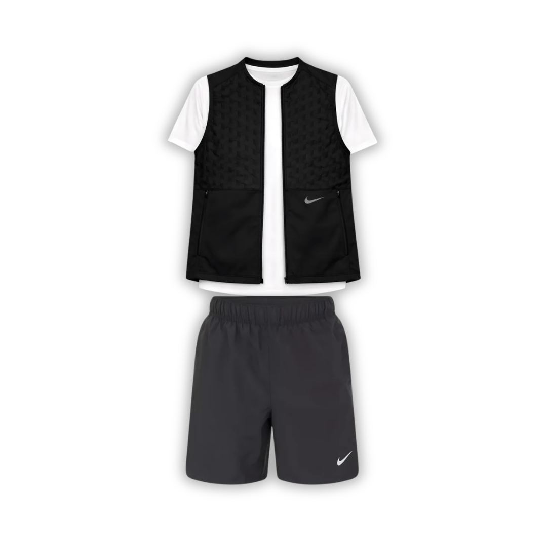 Louis Vuitton Monogram Short Set Liso Negro
