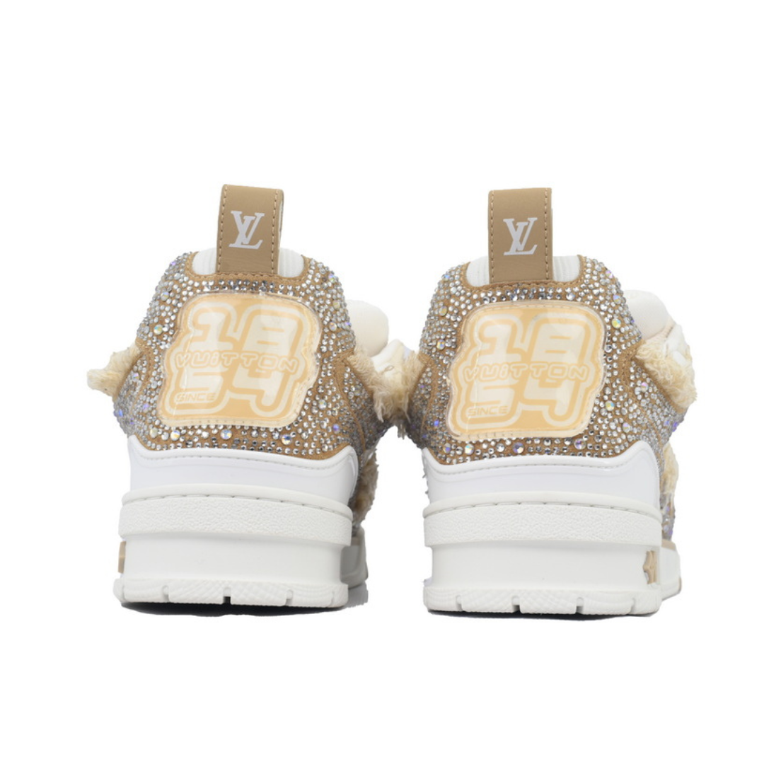 Skater Horse Hair Diamonds Blanco Oro