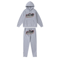 Conjunto Trapstar Gris Gris Rojo