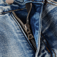 Amr Blue Patch Logo Jeans