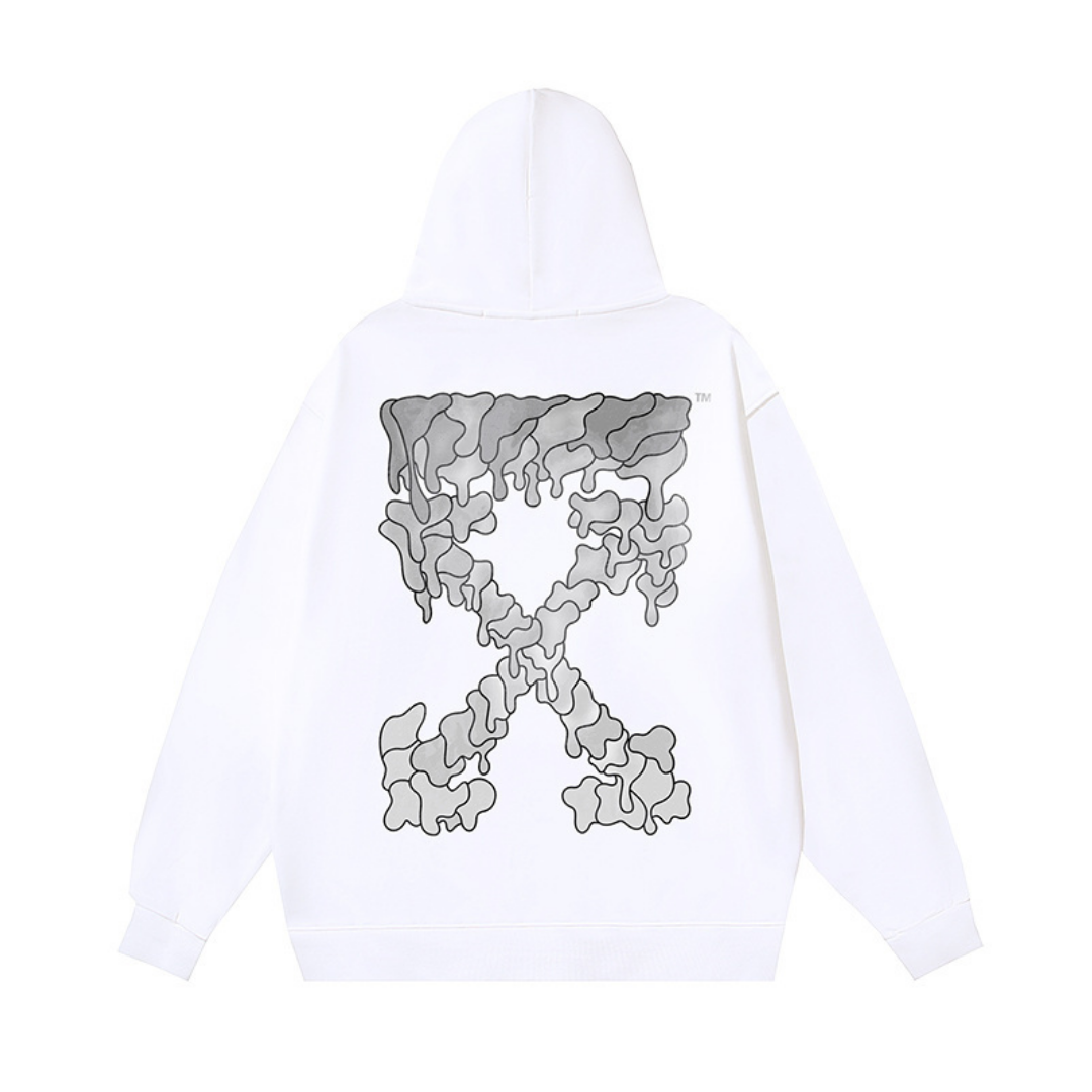 Off-White Off-W Monogram Hoodie Cielo Blanco
