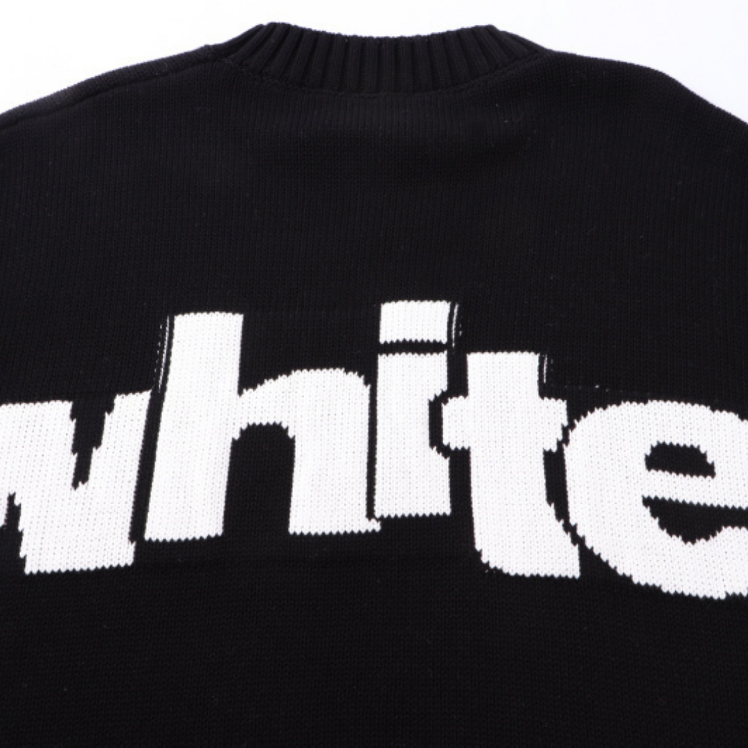 Off-White Off-W Monogram Sweater - Blanco Blanco Off