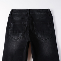 Amr White Patch Jeans Blanco