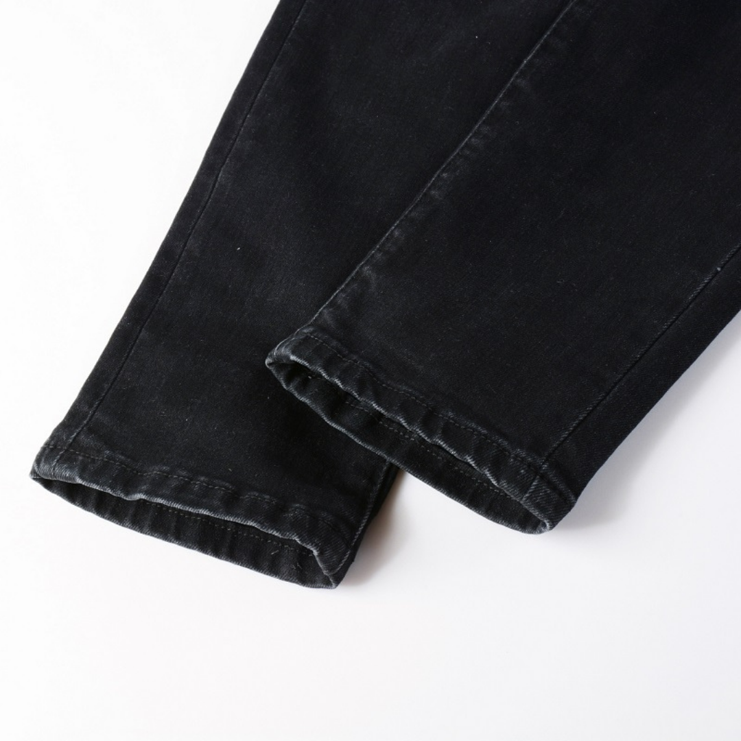 Amr White Patch Jeans Blanco