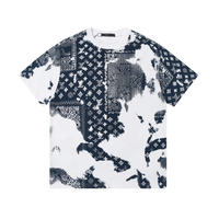 Louis Vuitton Monogram T-shirt - Negro Camo Azul Negro