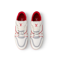 Monogram Cream Red Trainer
