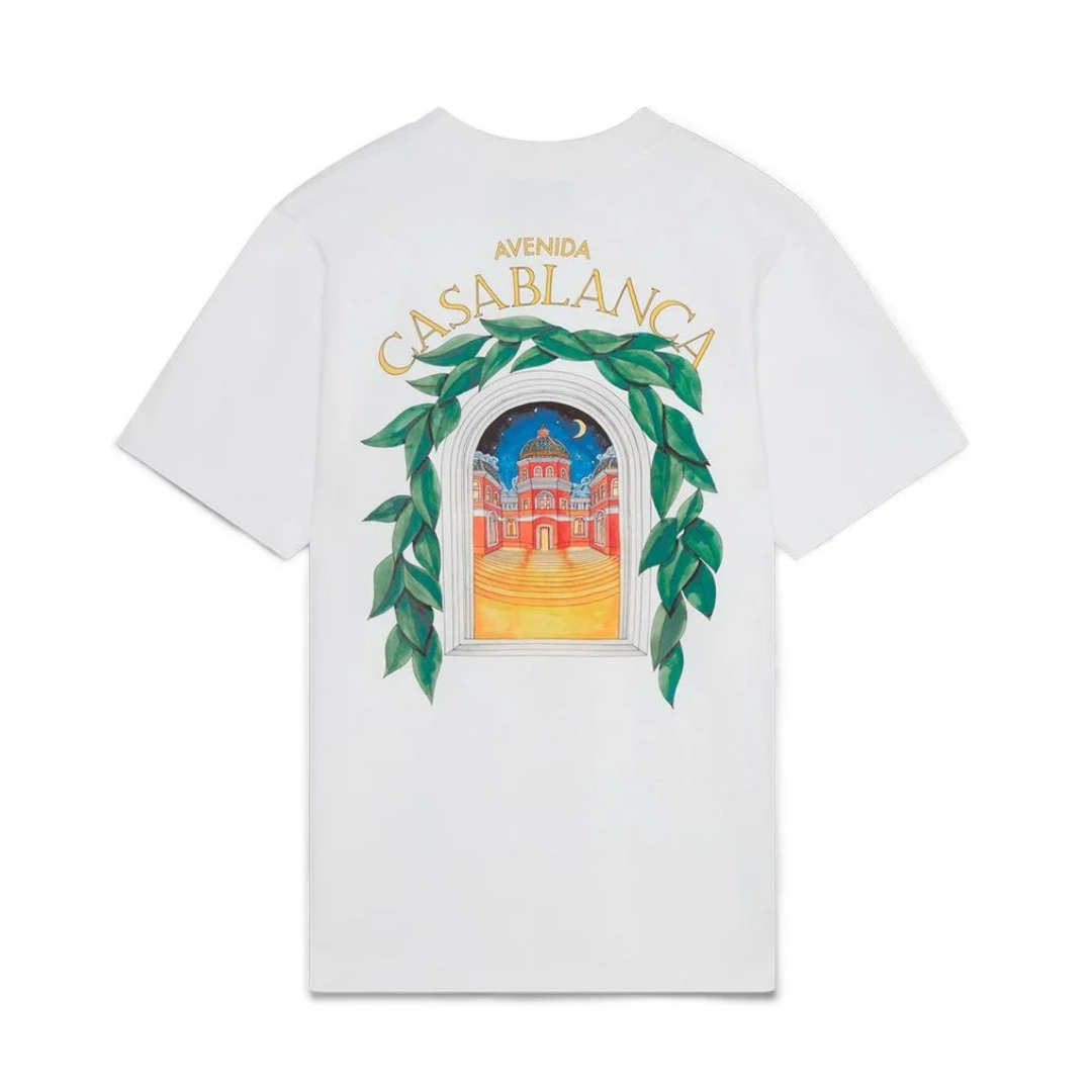 Casablanca Monogram T Shirt Blanco Arco