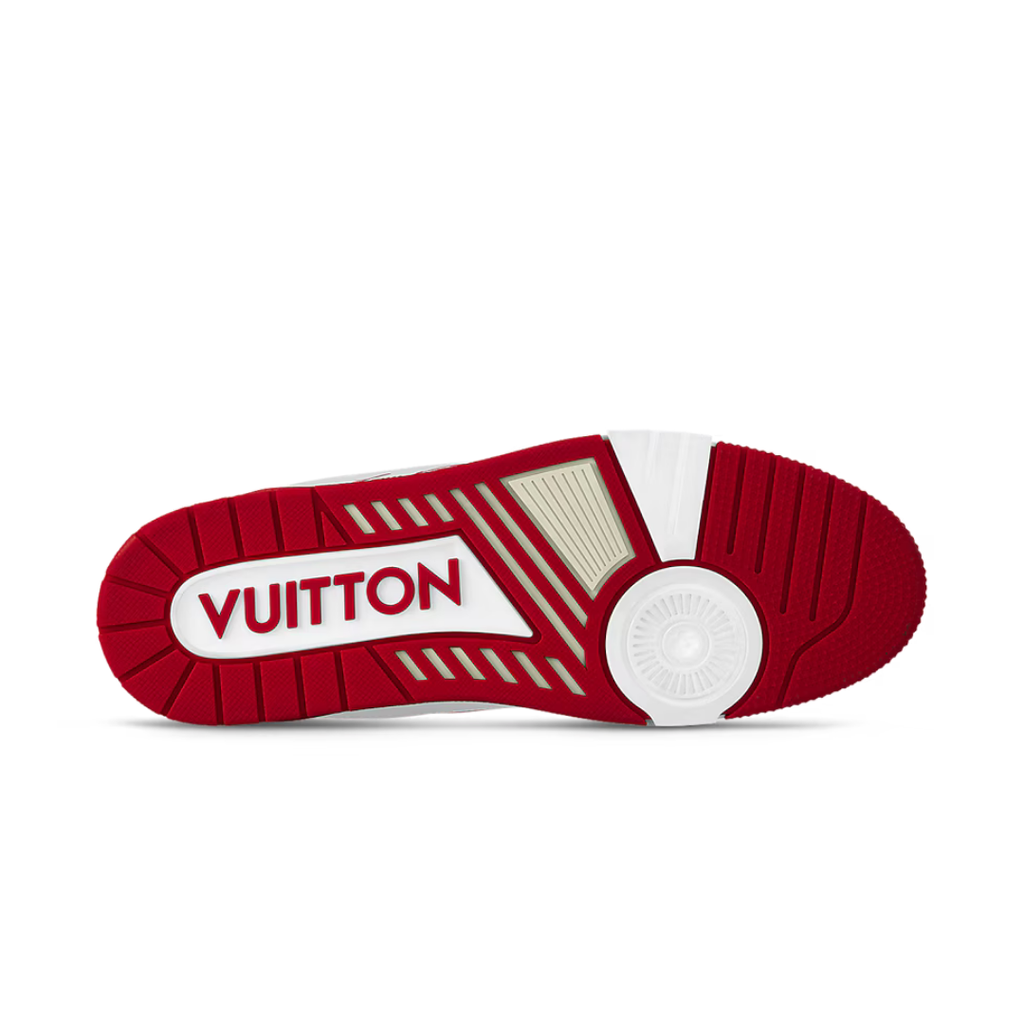 Monogram Cream Red Trainer