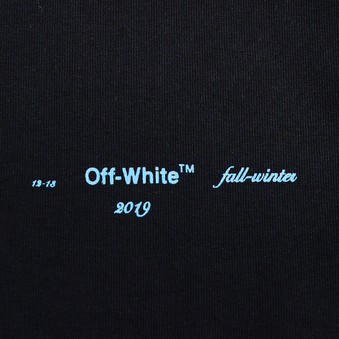 Off-White Off-W Monogram T-shirt - Blanco Azul Gradient Arrows