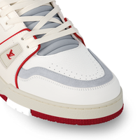 Monogram Cream Red Trainer