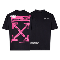 Off-White Off-W Monogram T-shirt - Negro Rosado