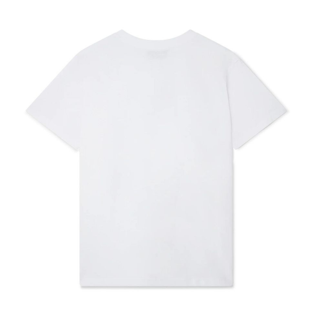Casablanca Monogram T Shirt Liso Blanco Tennis