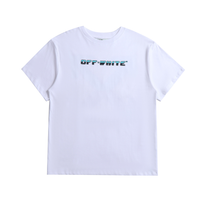 Off-White Off-W Monogram T-shirt - Blanco Blanco Arco Azul