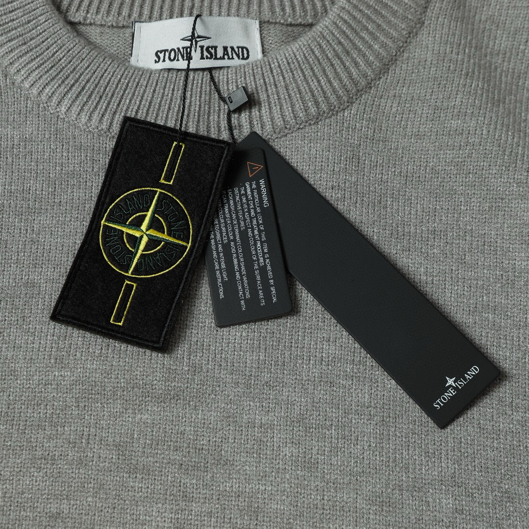Buzo Stone Island Gris Gris
