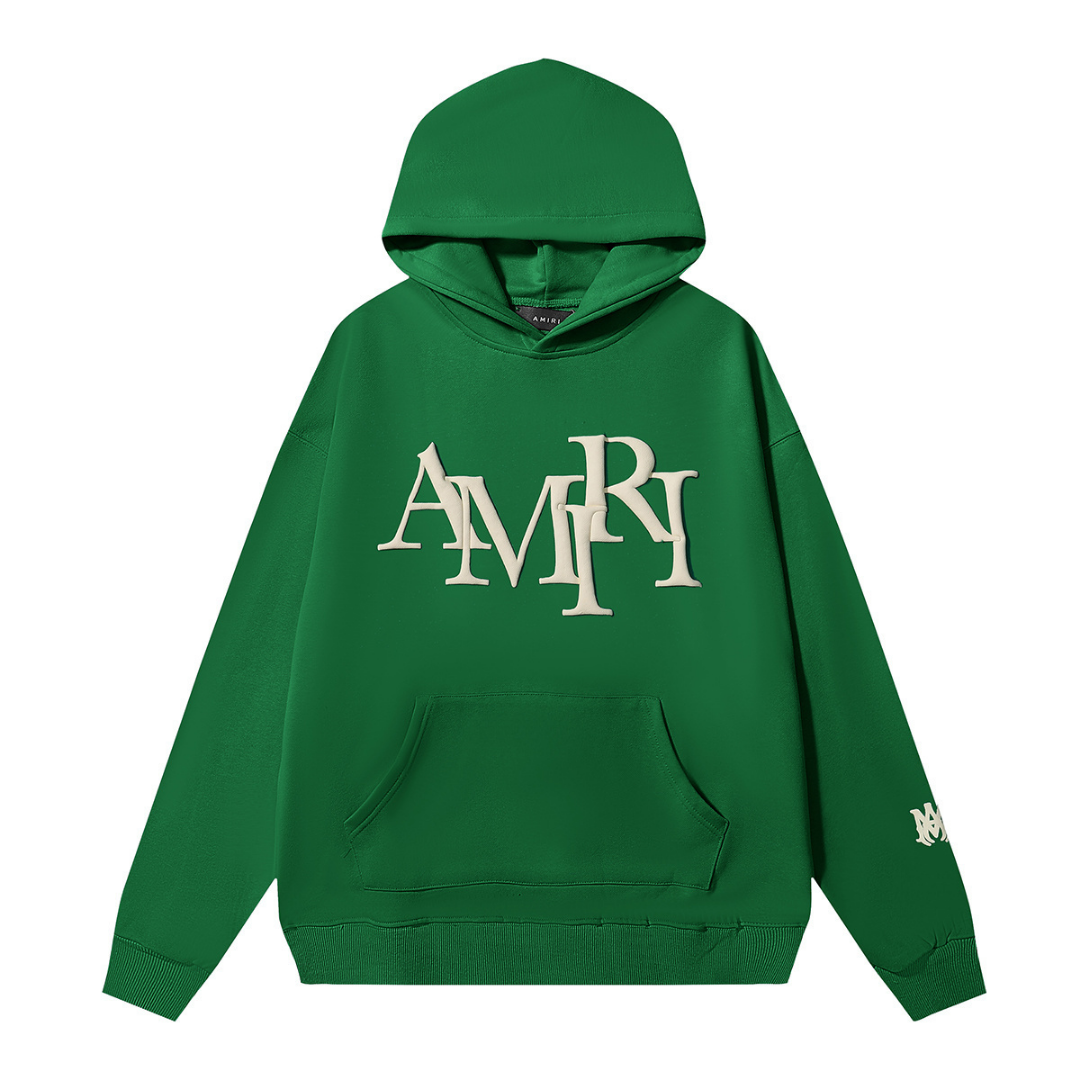 Amr Staggered Hoodie Rojo Blanco