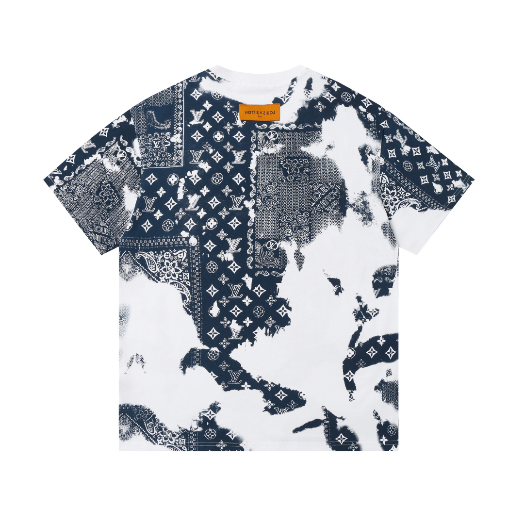 Louis Vuitton Monogram T-shirt - Negro Camo Azul Negro