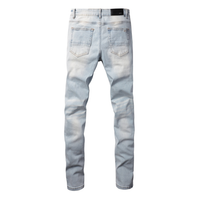 Amr Ripped Light Blue Diamonds Jeans